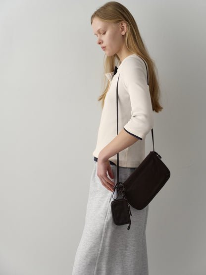 Gabin Washing Leather Bag_chocolate