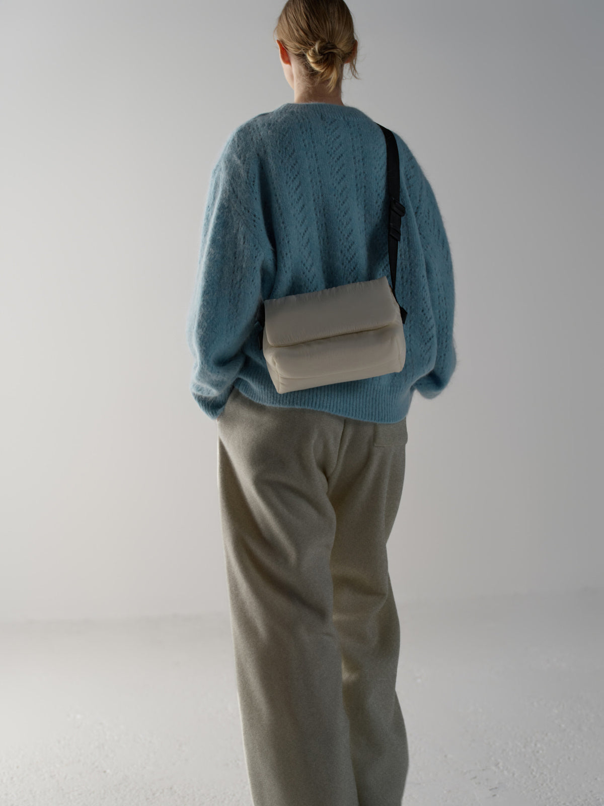 Wool Fleece Banding Pants_oatmeal