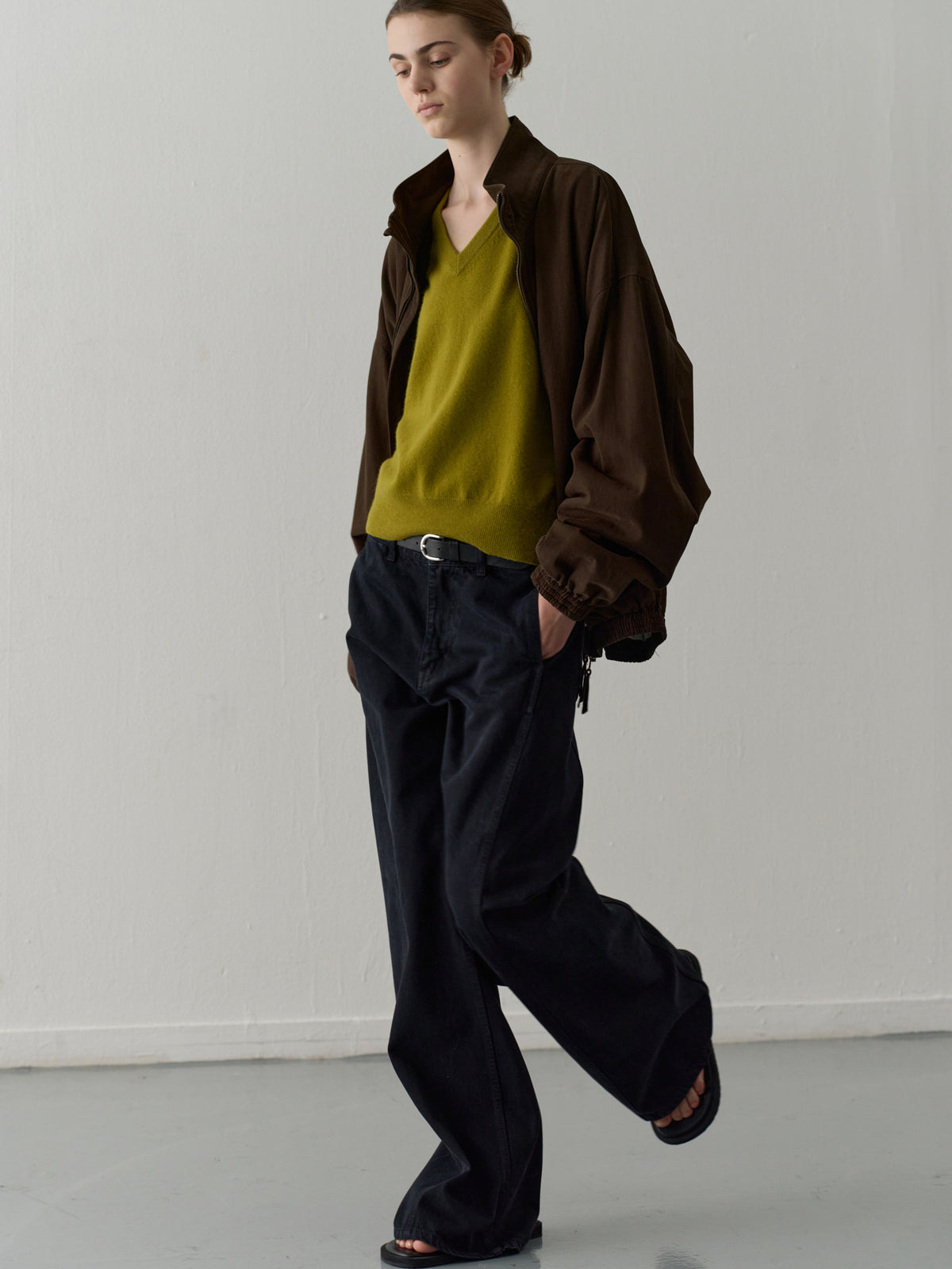 [11/3 Pre-order] Peached Cotton Blouson_brown