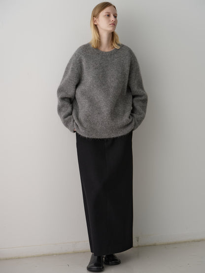 Alpaca Pullover Sweater_charcoal