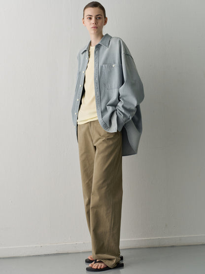 Out-Pocket Denim Shirt_light indigo