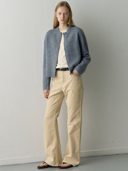Corduroy Bootcut Pants_cream