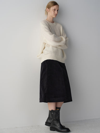 Alpaca Pointel Knit_ivory