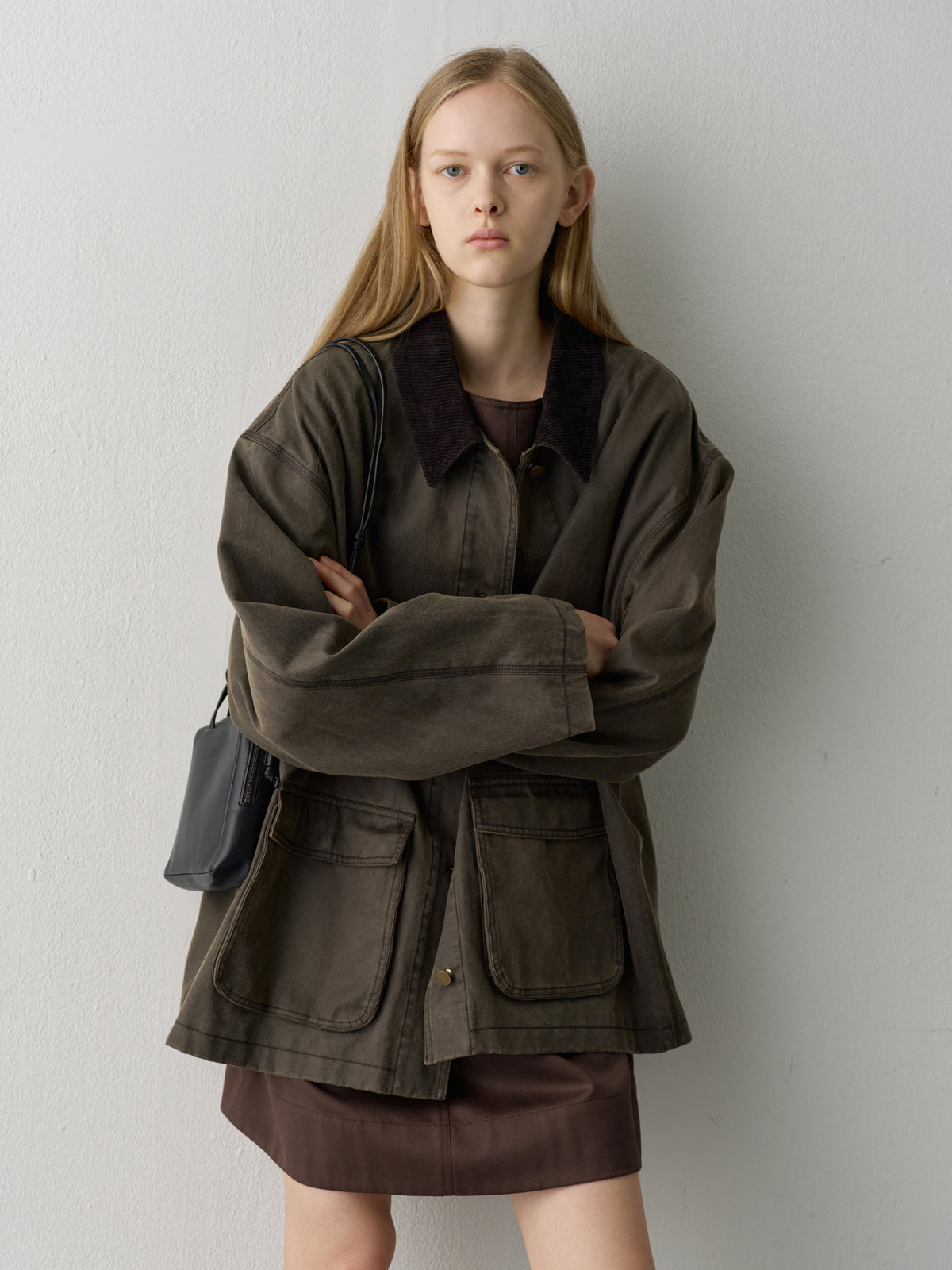 [11/18 Pre-order] Waxed Cotton Work Jacket_khaki brown