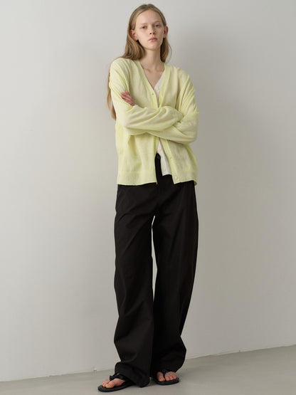 Round Curved Pants_black