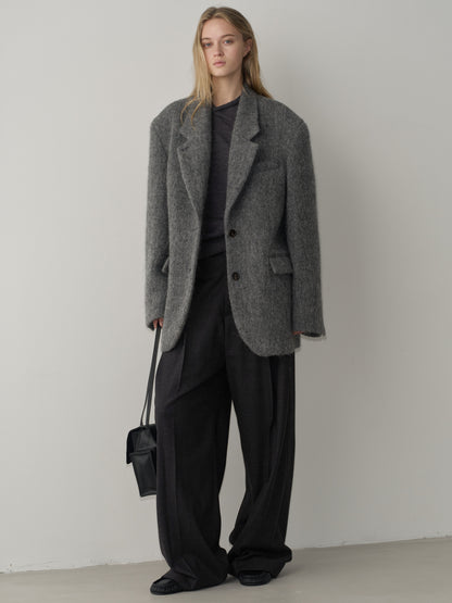 Alpaca Blazer Coat_grey