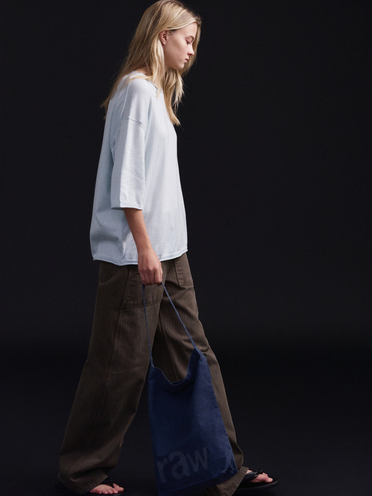 Denim Round Work Pants_khaki