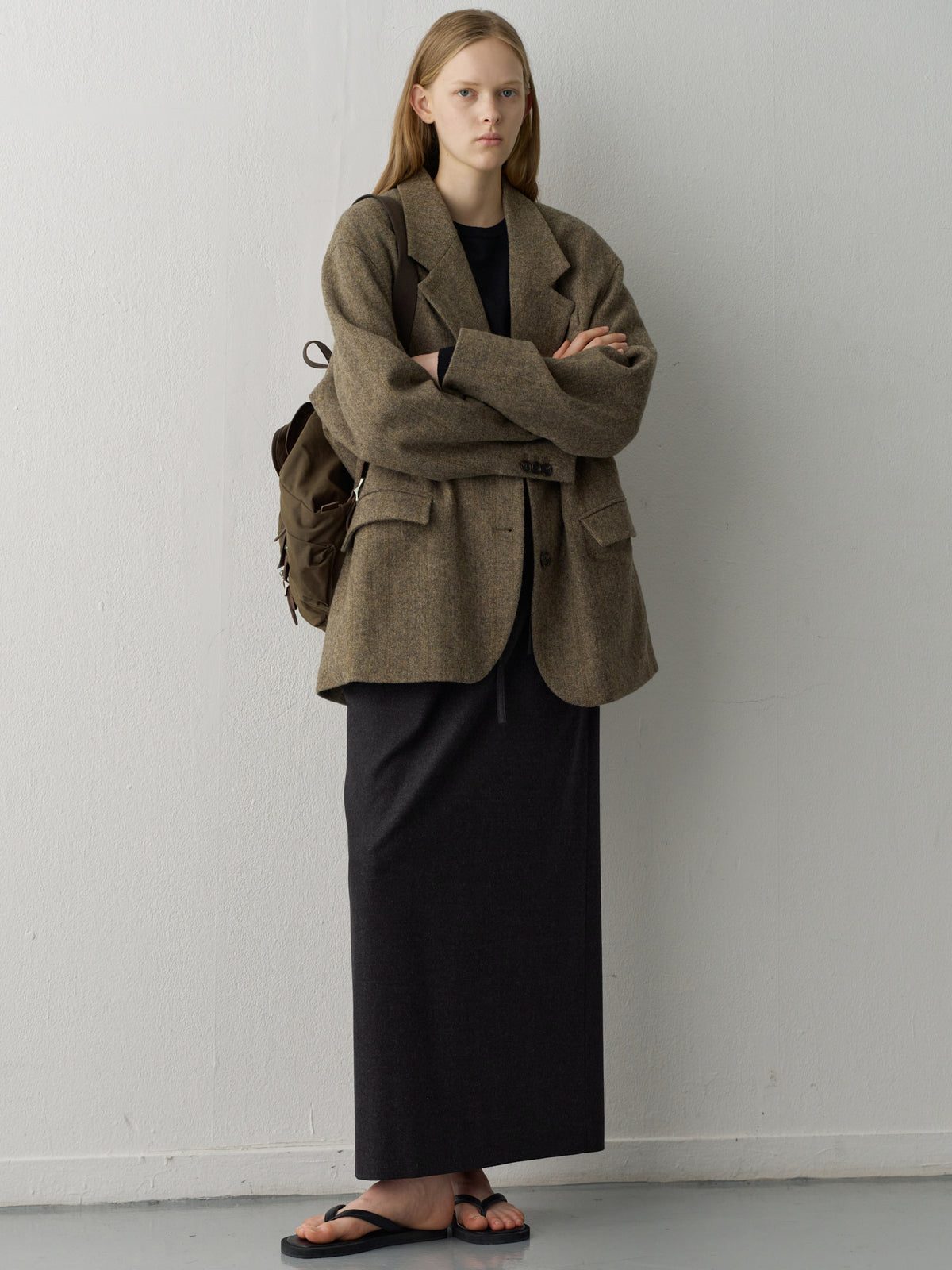 Shetland Wool Jacket_multi brown