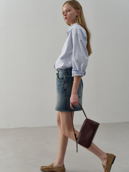 [11/23 Pre-order] Washed Cotton Shirt_sky