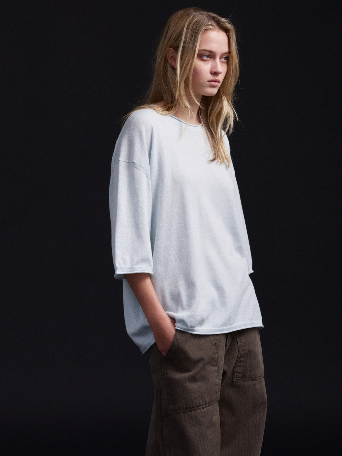 Denim Round Work Pants_khaki