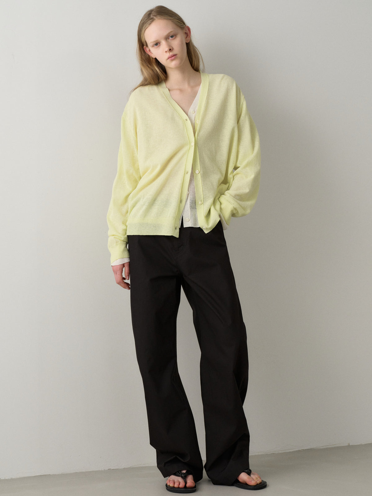 Round Curved Pants_black