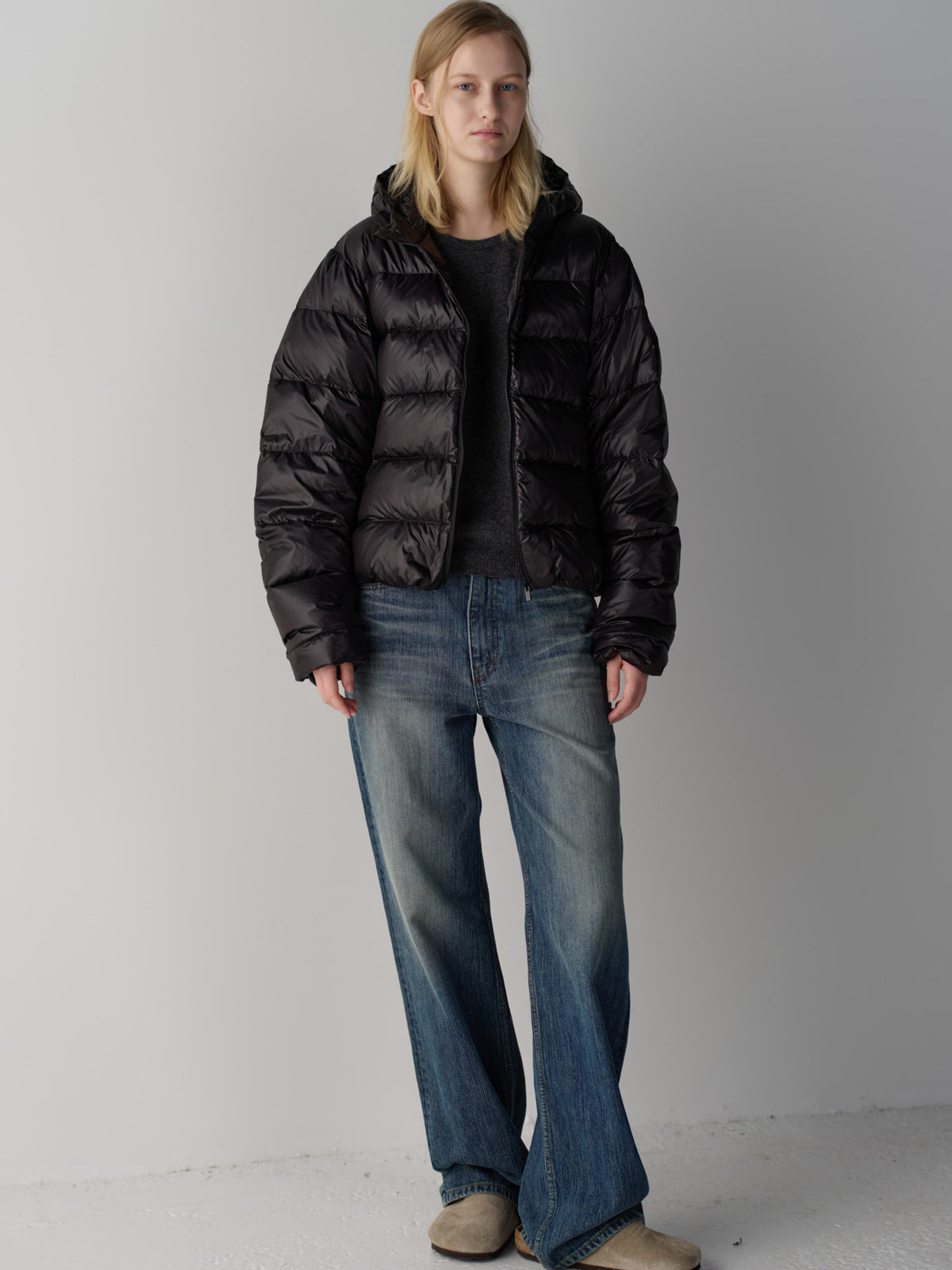 Airy Goose Down Jacket_black
