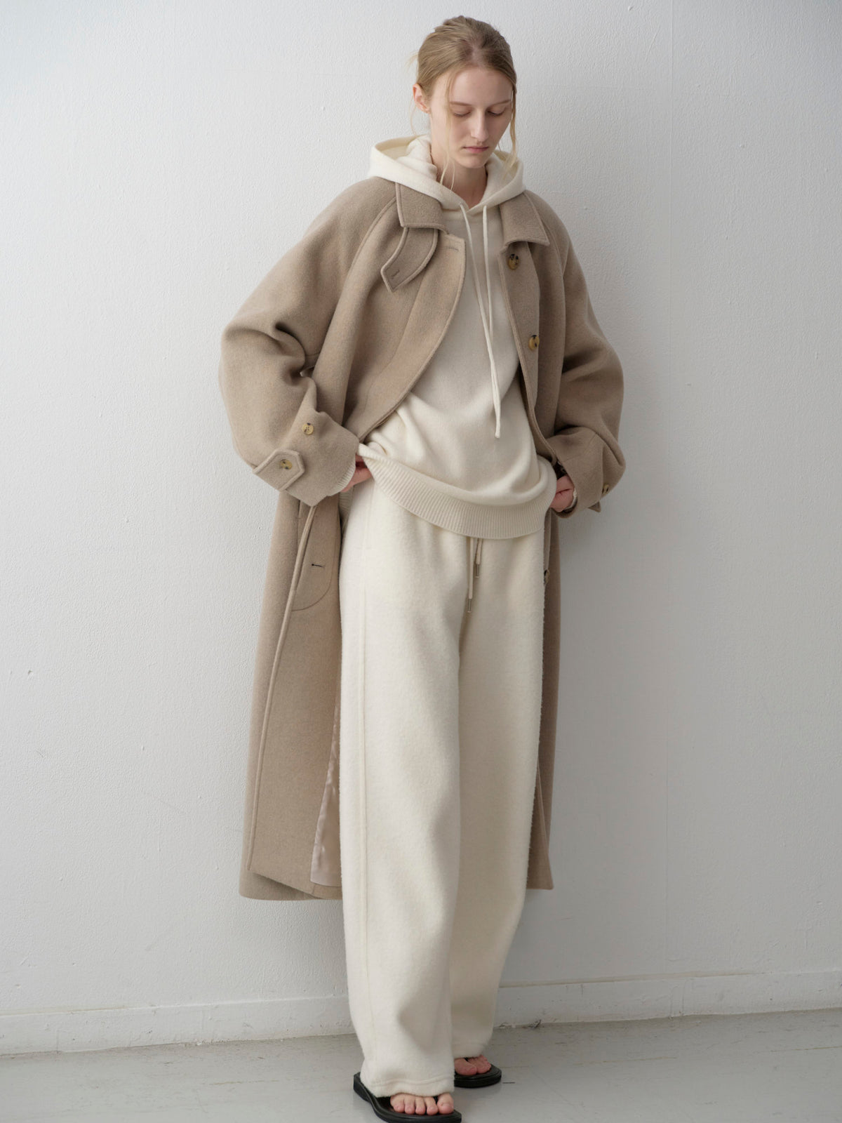 Cashmere Hooded Pullover_ivory