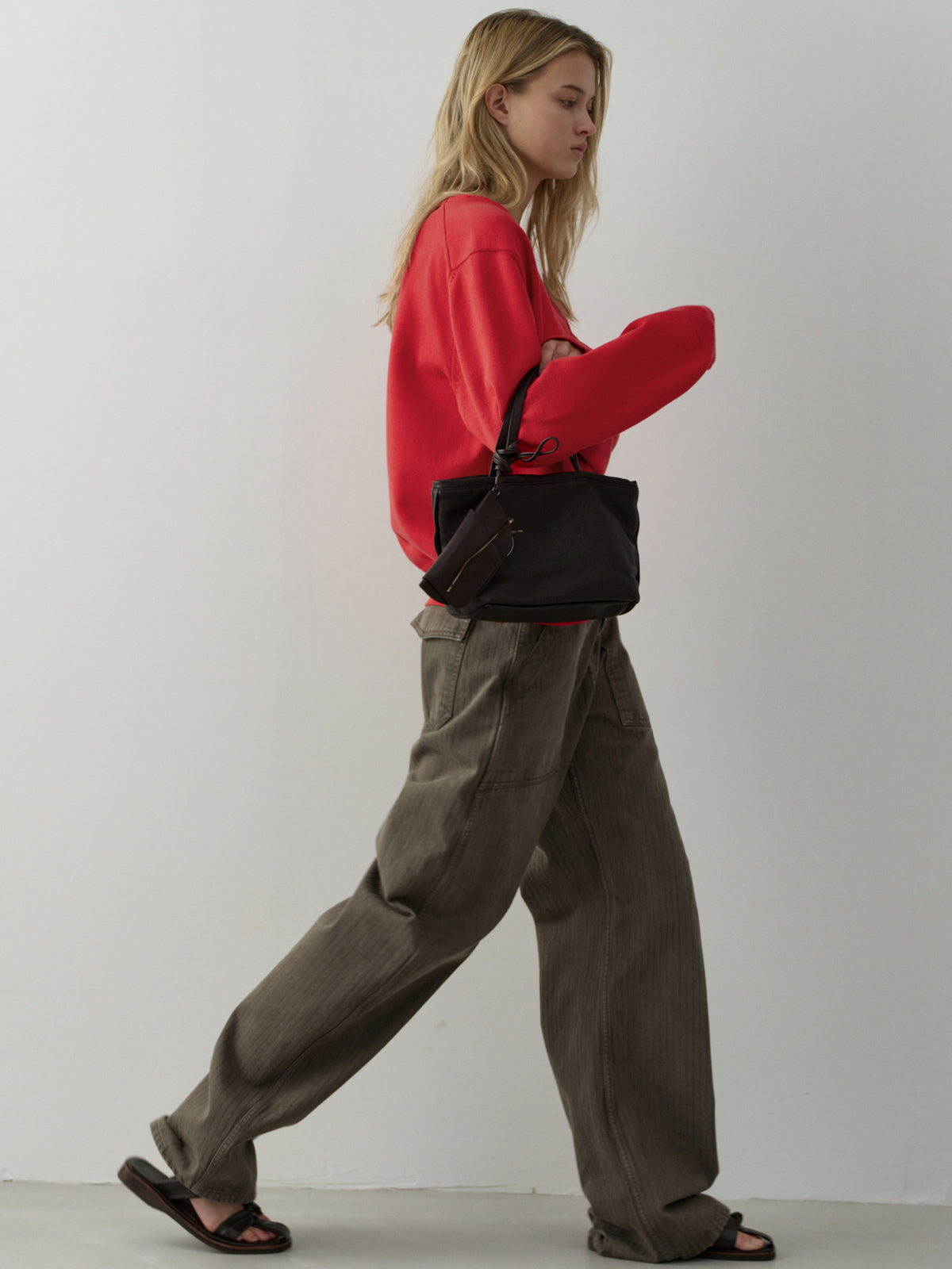 Breeze Tote Washed Leather Bag_chocolate