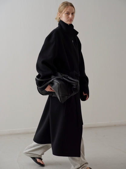 Cashmere High-neck Coat_black