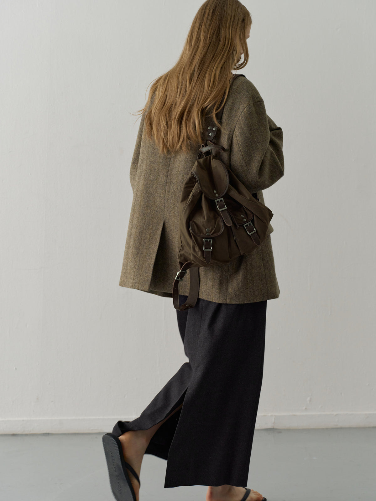 Shetland Wool Jacket_multi brown