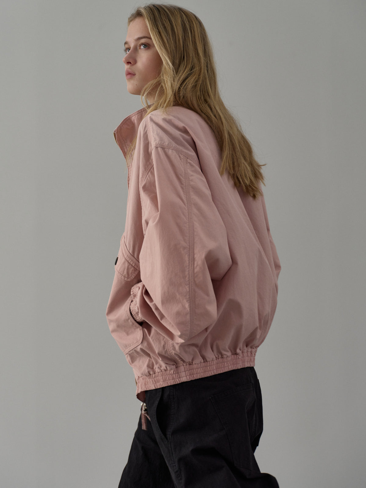 Washed Cotton Blouson_pink