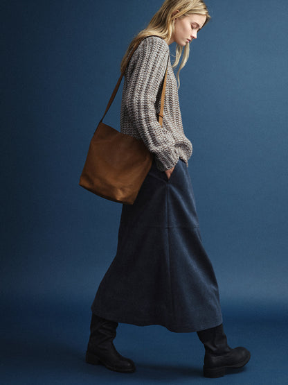Antique Shepherd Bag_olive brown