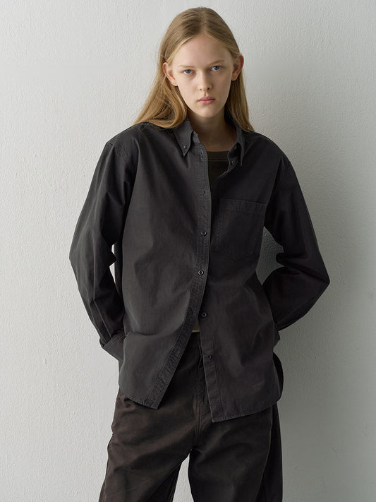 Classic Button-Down Shirt_charcoal