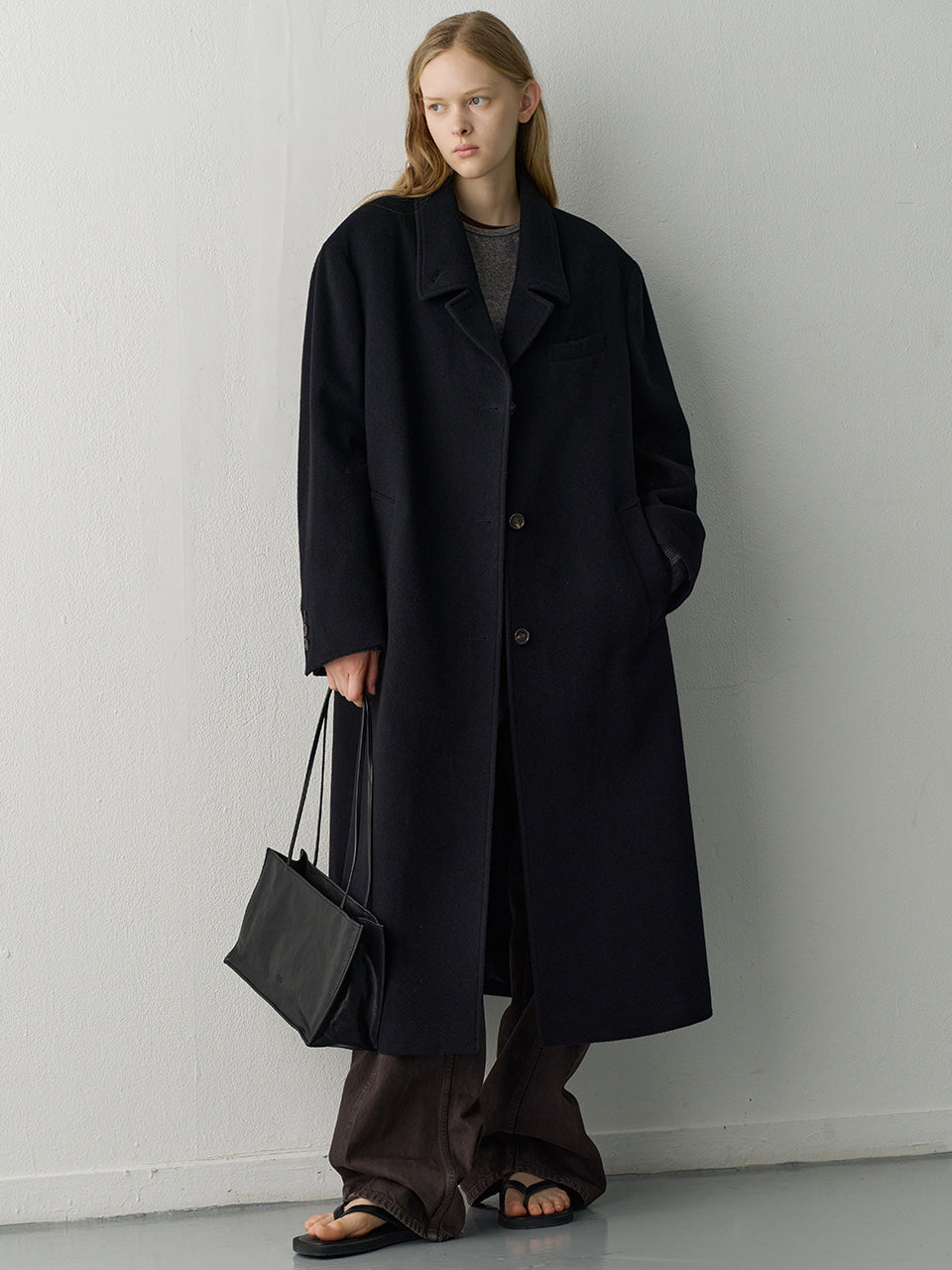 Classic Wool Single Coat_Black