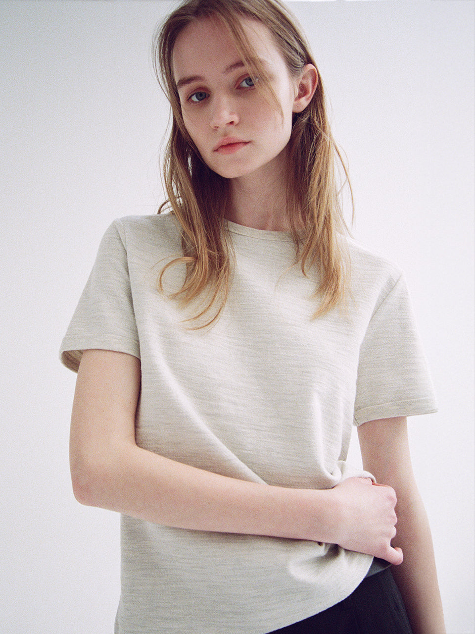 Cotton Melange T-Shirt_2color