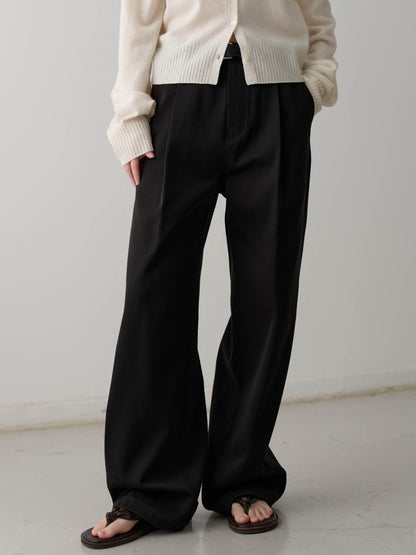 Cotton Double Pocket Pants_black