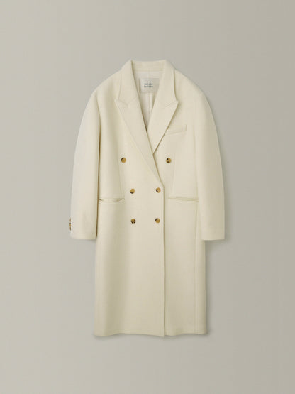 Cashmere double coat_ivory