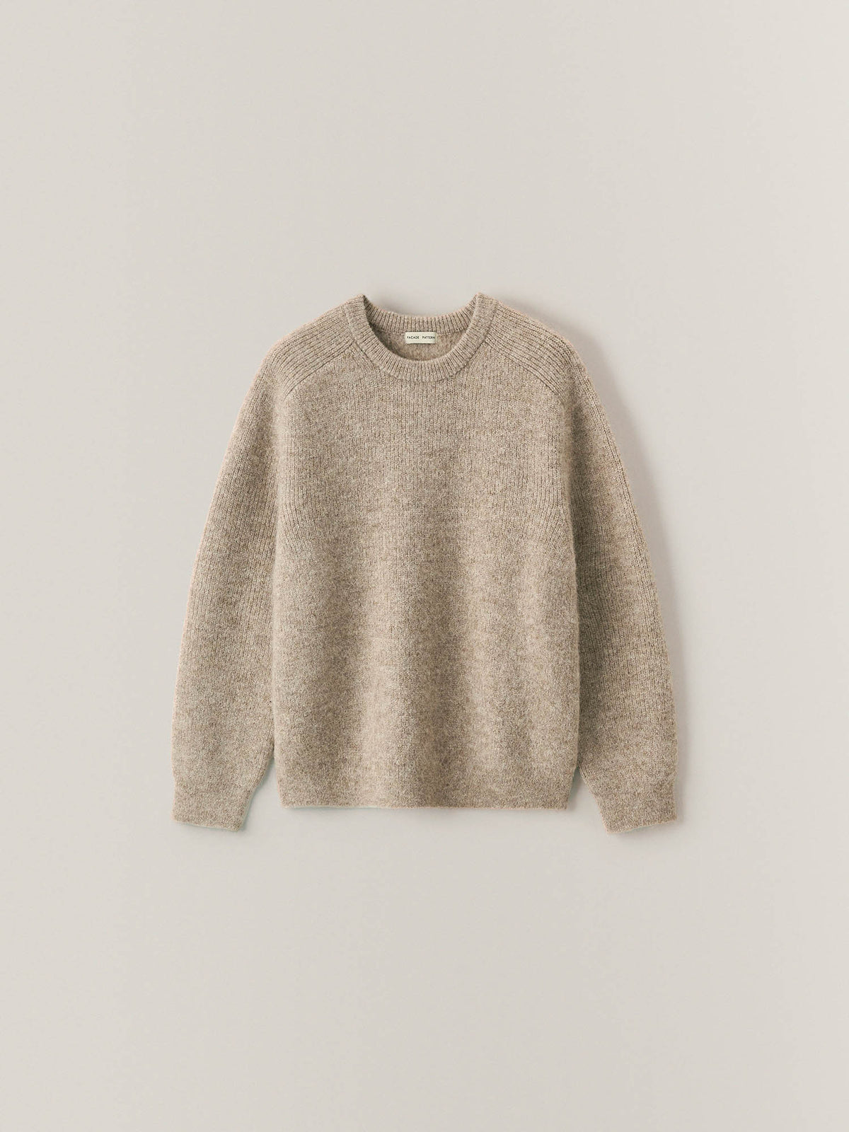 Alpaca Pullover Sweater_beige