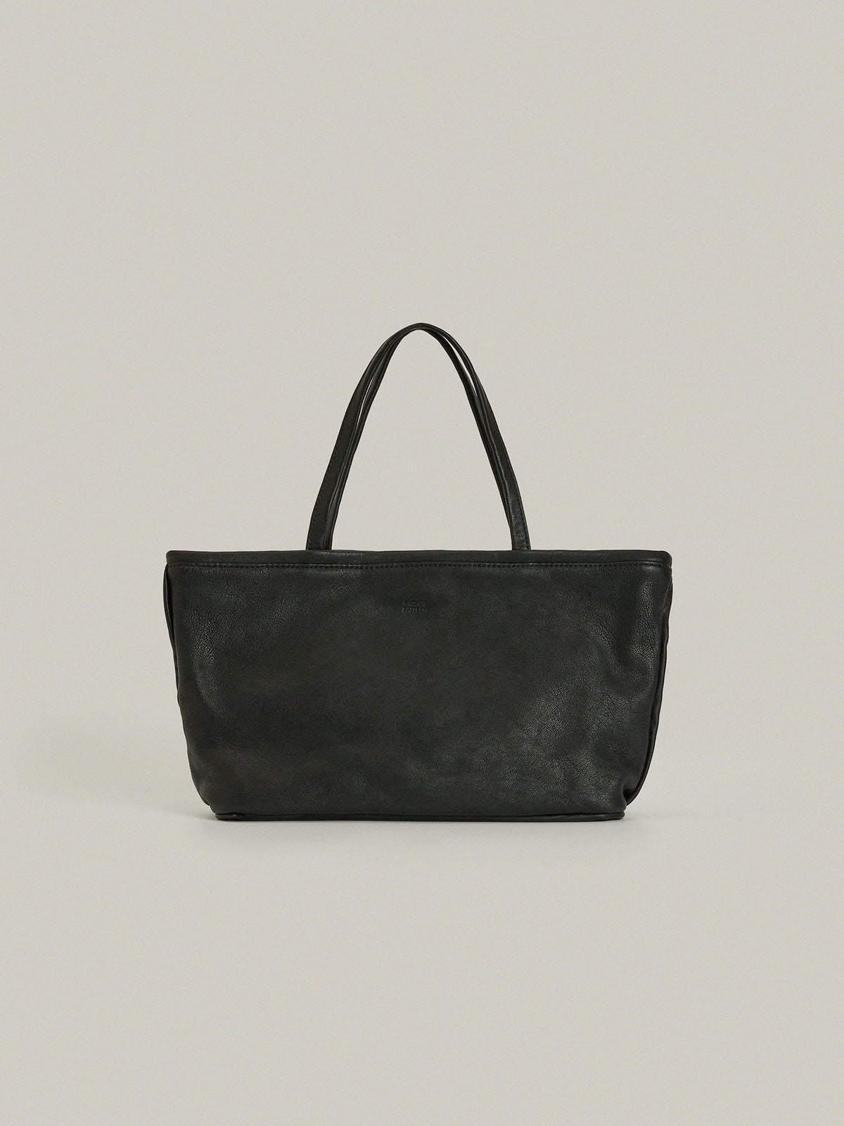 Breeze Washed Leather Tote Bag_Black