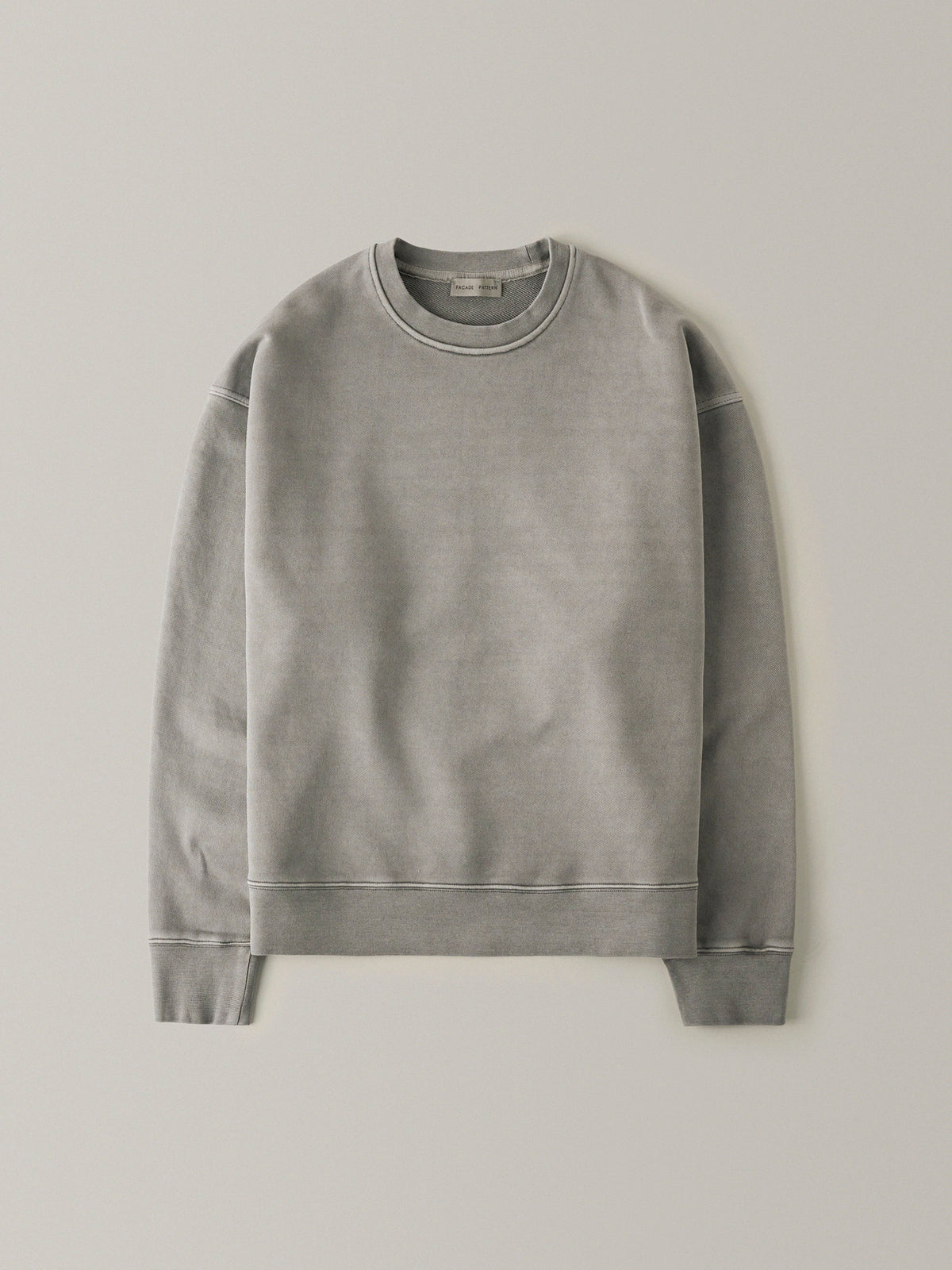 Oversized Fit Pigment Sweatshirt_grey