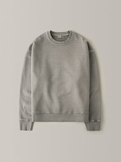 Oversized Fit Pigment Sweatshirt_grey
