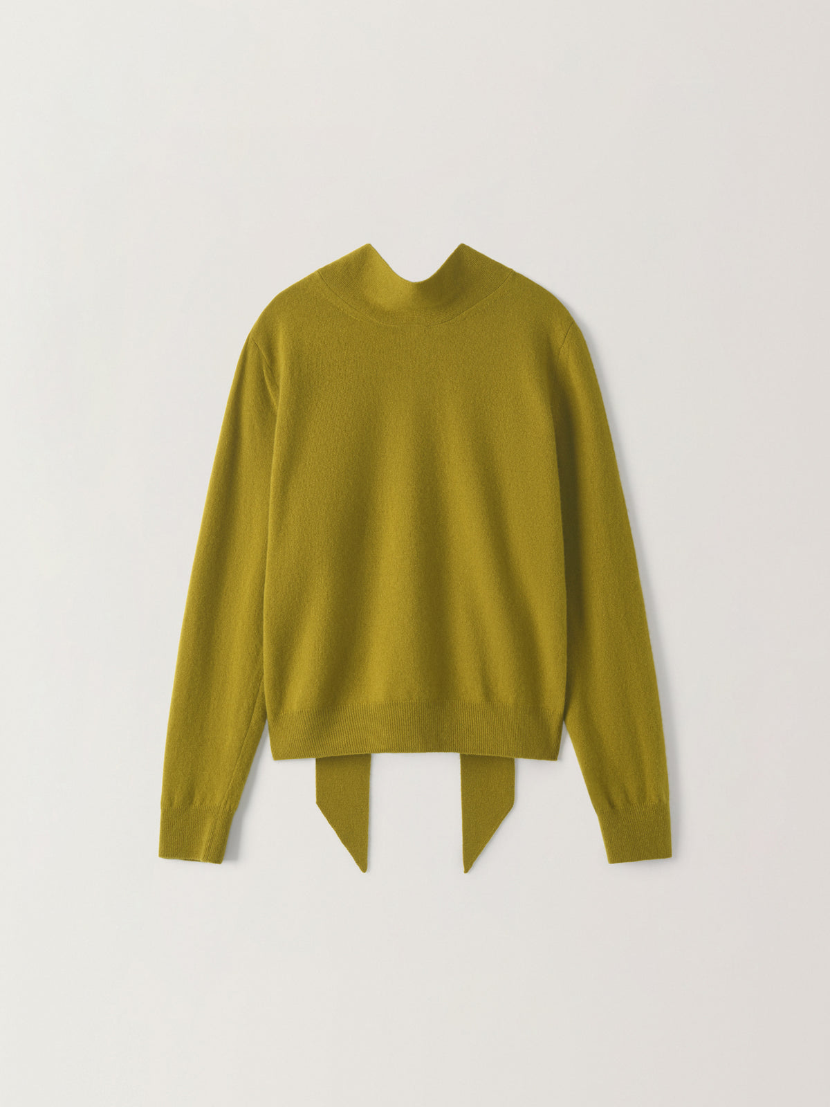 Cashmere Scarf Sweater_olive