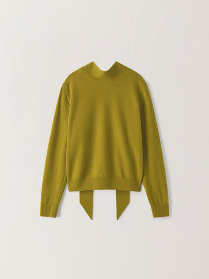 Cashmere Scarf Sweater_olive