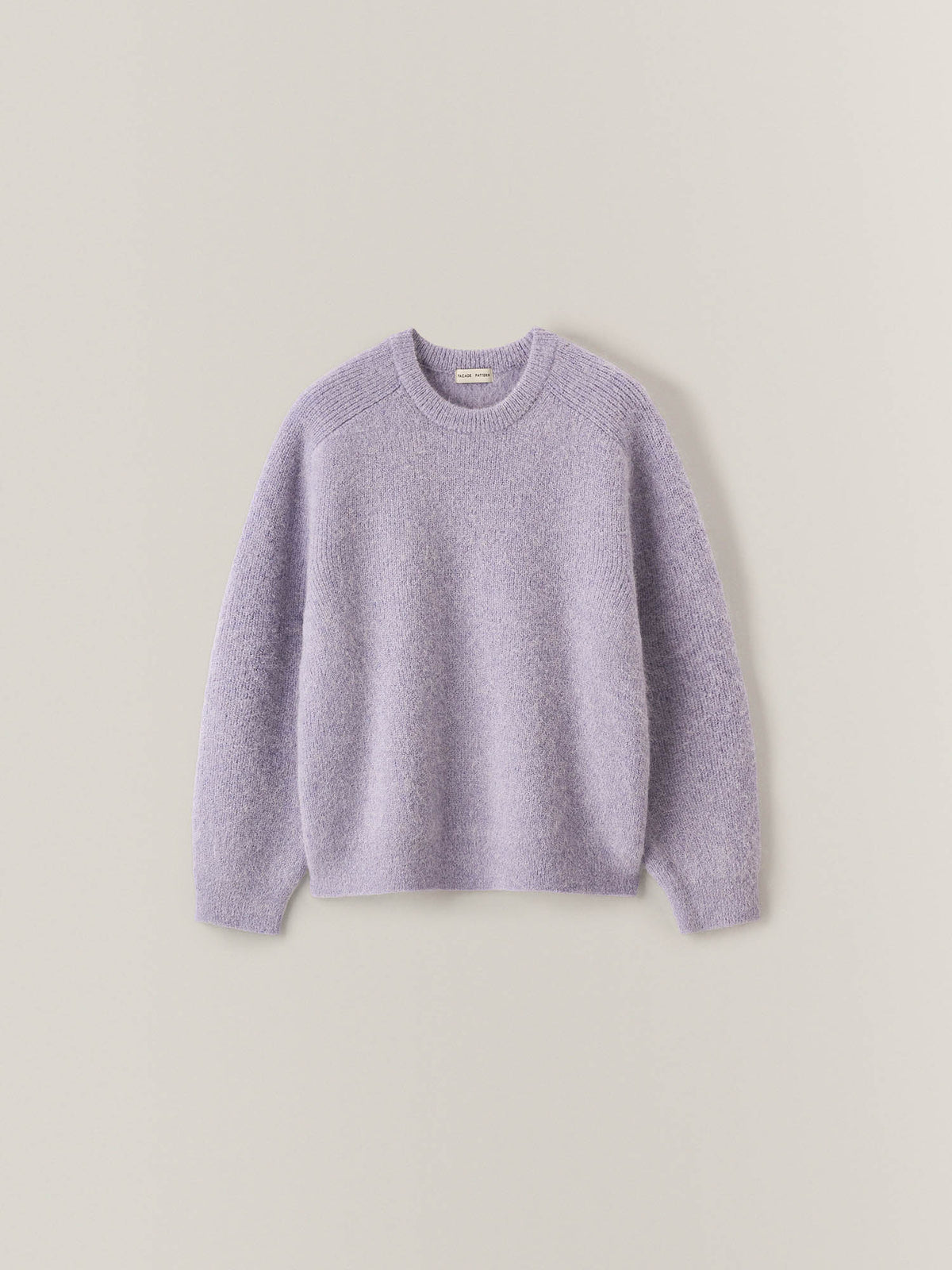 Alpaca Pullover Sweater_pastel purple