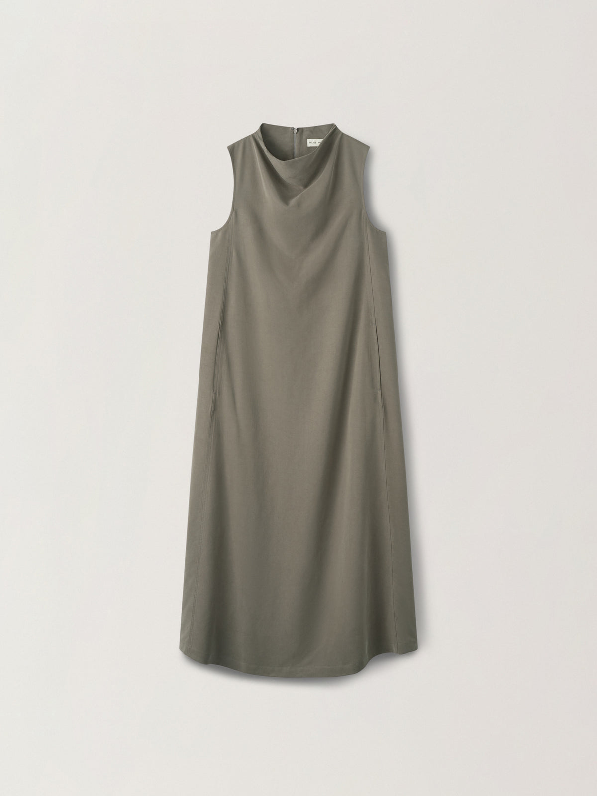Minimal Maxi Dress_khaki grey