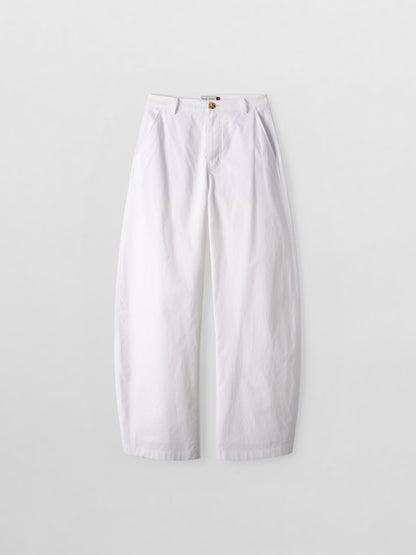 Round Curved Pants_white