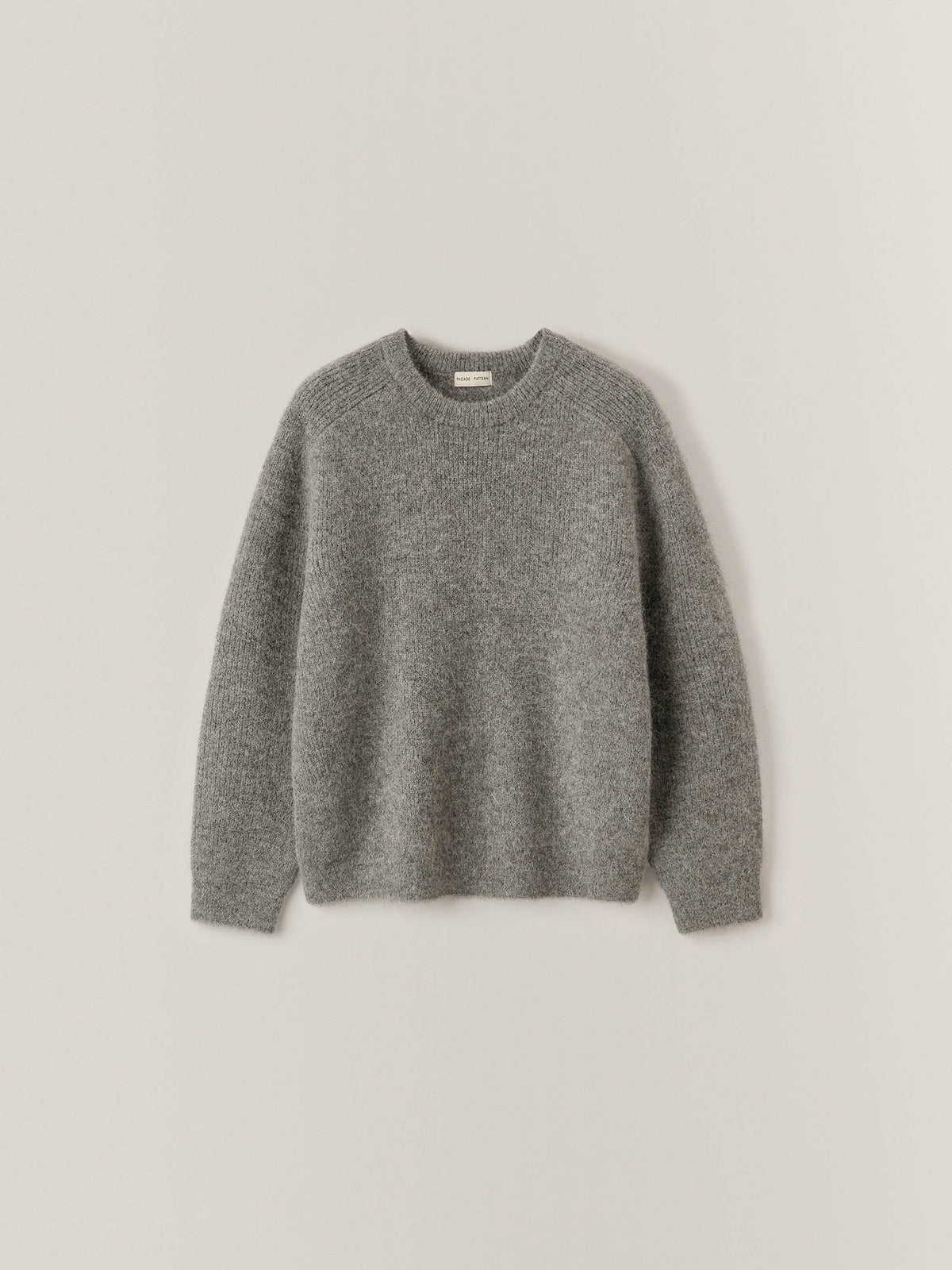 Alpaca Pullover Sweater_charcoal