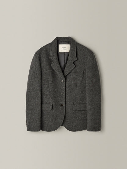 Alpaca 3-Button Jacket_charcoal
