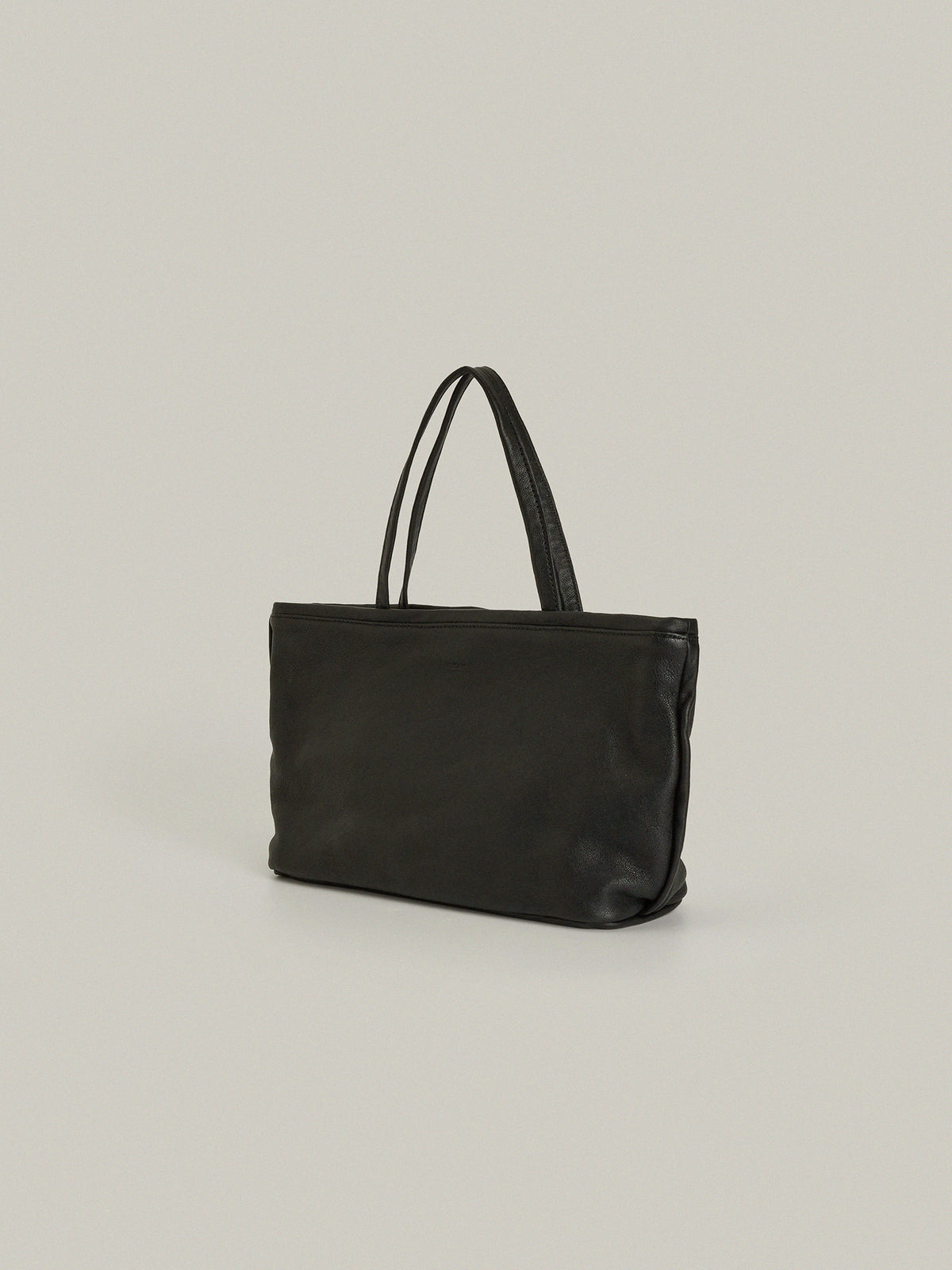 Breeze Washed Leather Tote Bag_Black