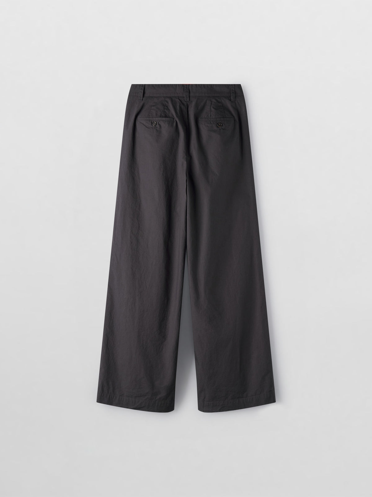 Vintage Cotton Two-Tuck Wide Pants_charcoal