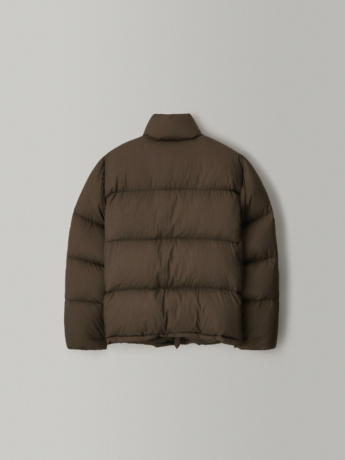 Goose down button puffer_brown