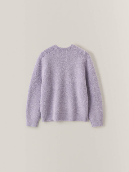 Alpaca Pullover Sweater_pastel purple