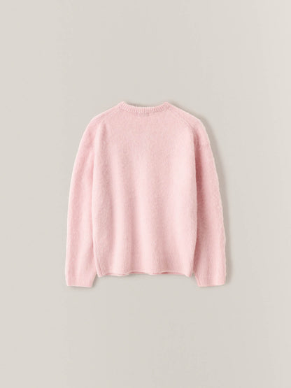 Alpaca Henley Neck Sweater_pink
