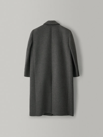 Cashmere Straight Mac Coat_charcoal