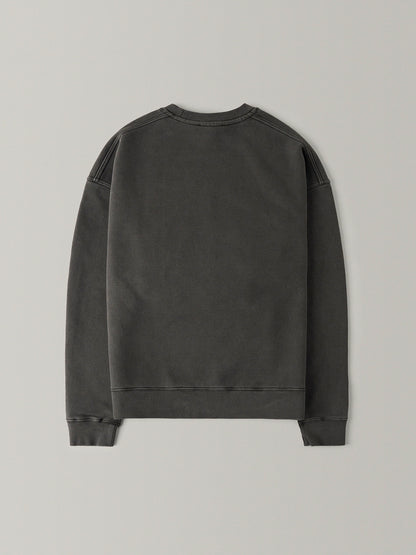 Oversized Fit Pigment Sweatshirt_charcoal