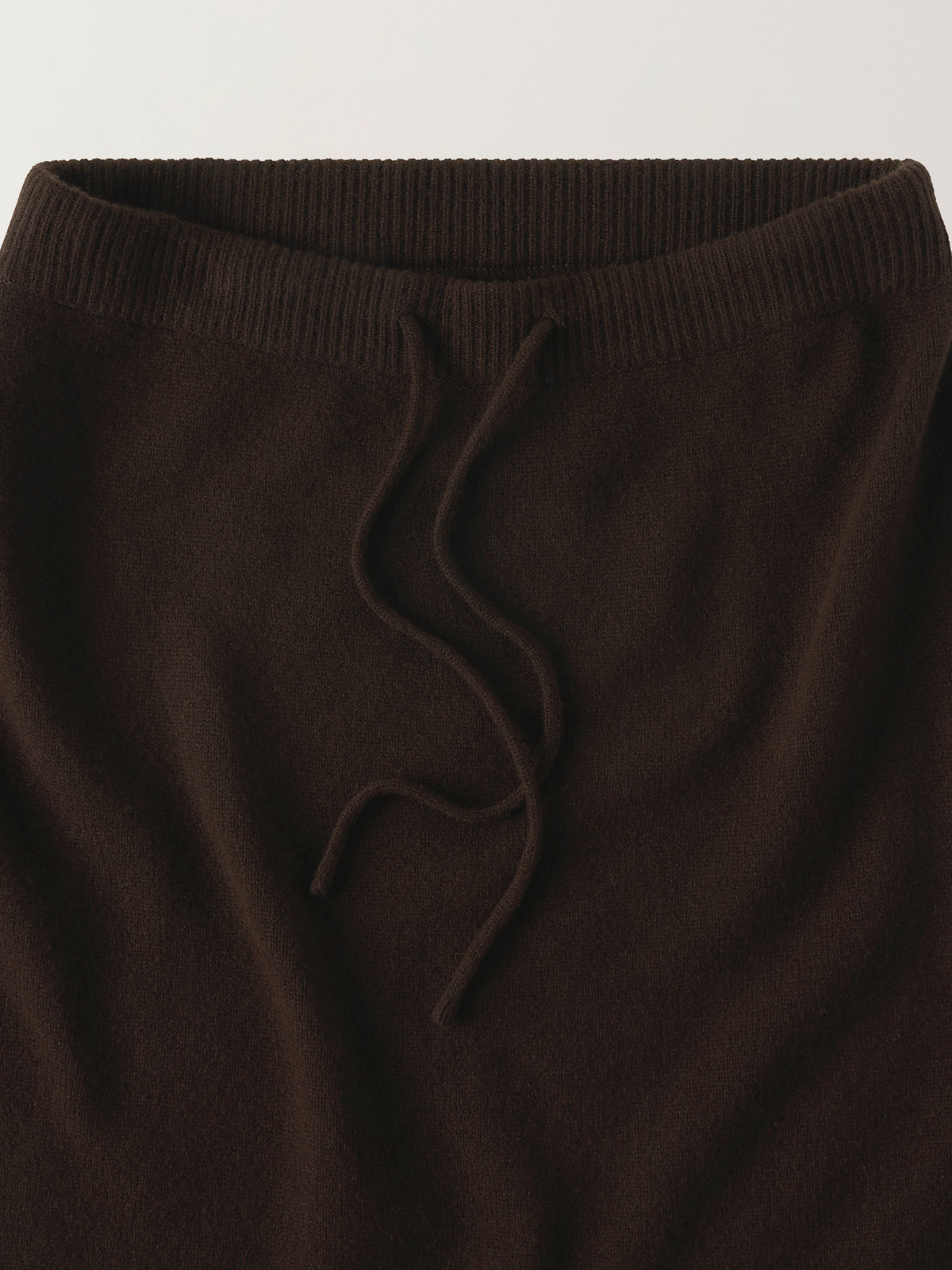 Cashmere Knit Maxi Skirt_dark brown