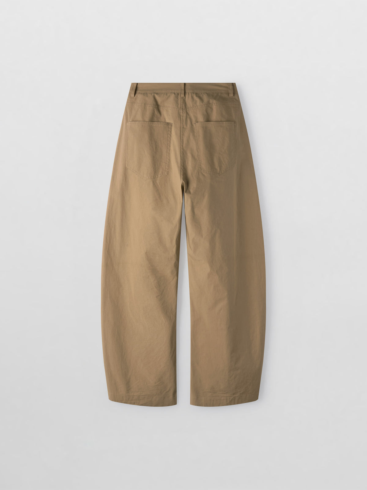 Round Curved Pants_almond beige
