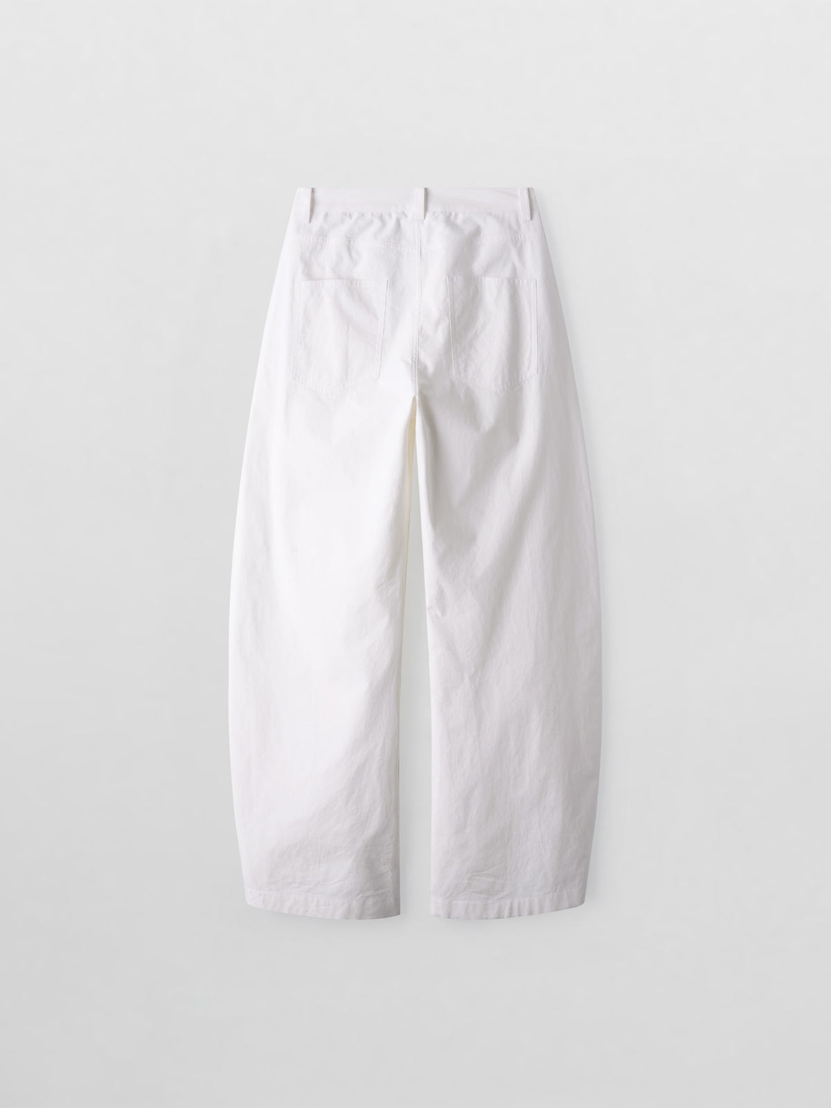 Round Curved Pants_white