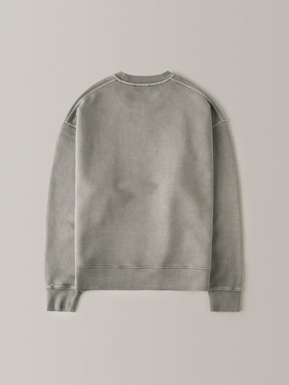 Oversized Fit Pigment Sweatshirt_grey