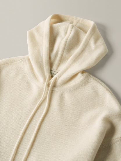 Cashmere Hooded Pullover_ivory